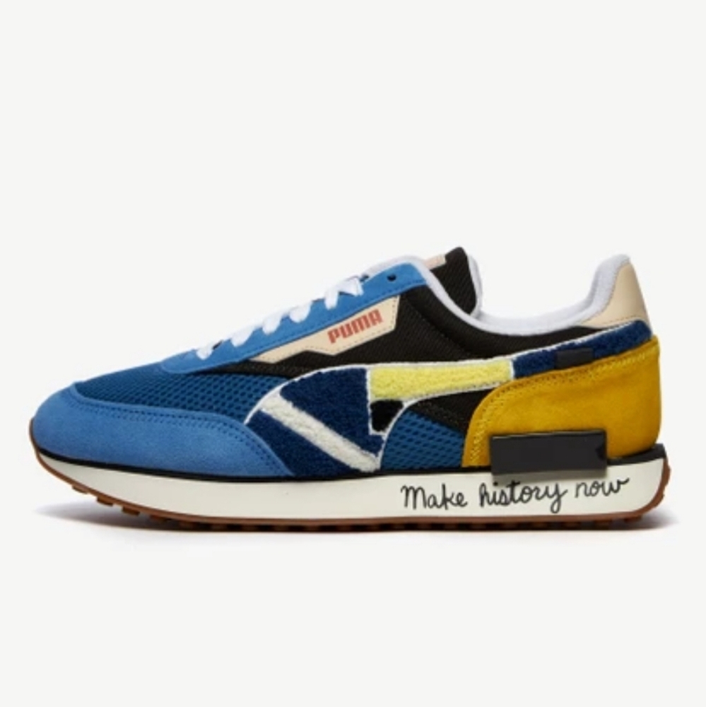 Puma future rider.   "Make history now"